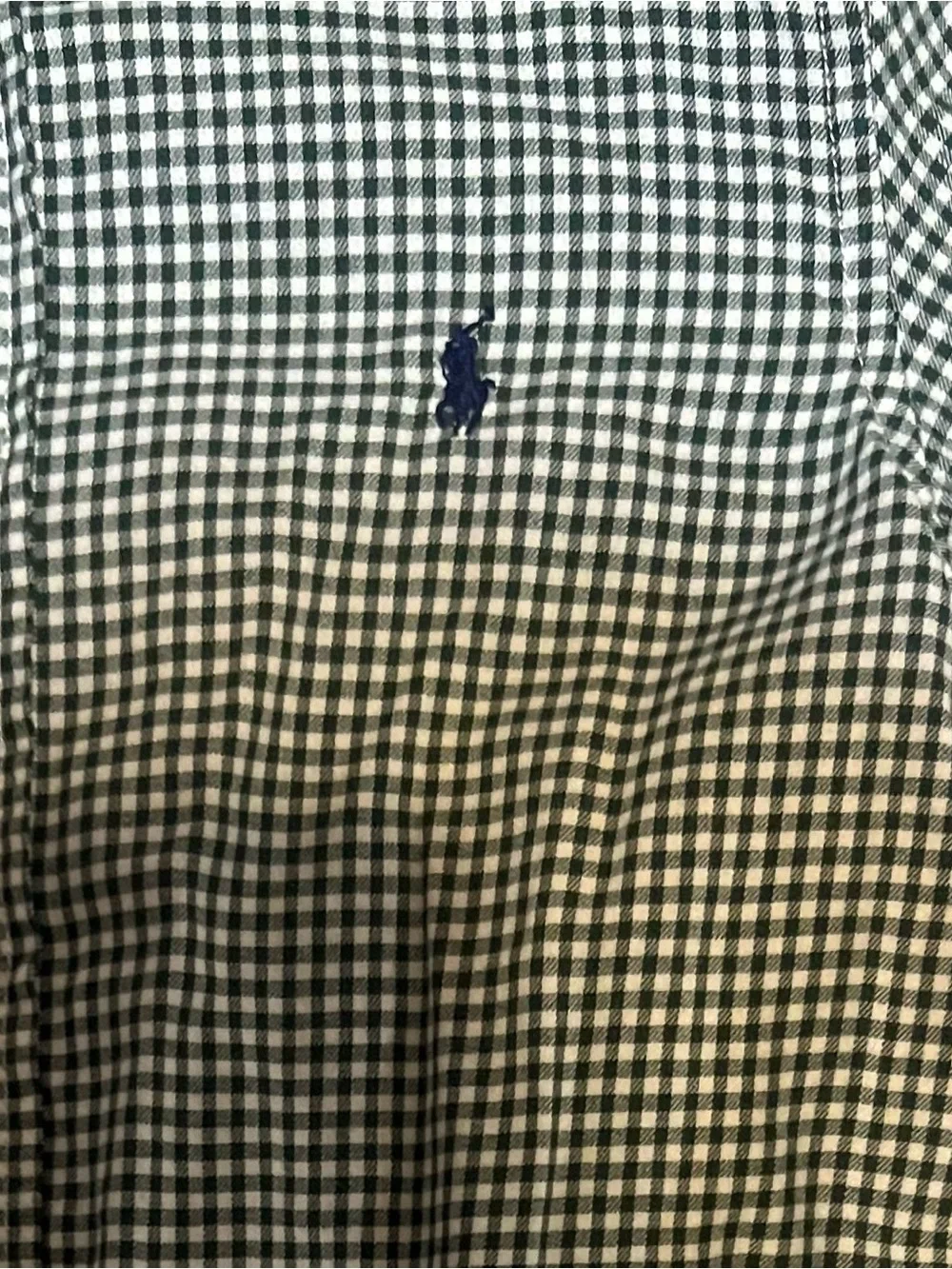 Ralph Lauren Green & White Gingham Button-Down Shirt Boys Size 5